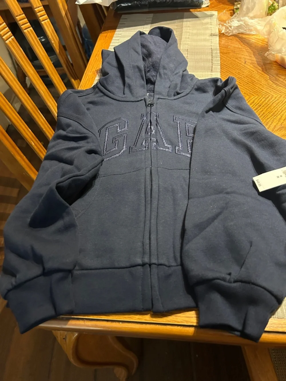 GAP Kids Dark Navy Zip Front Hoodie